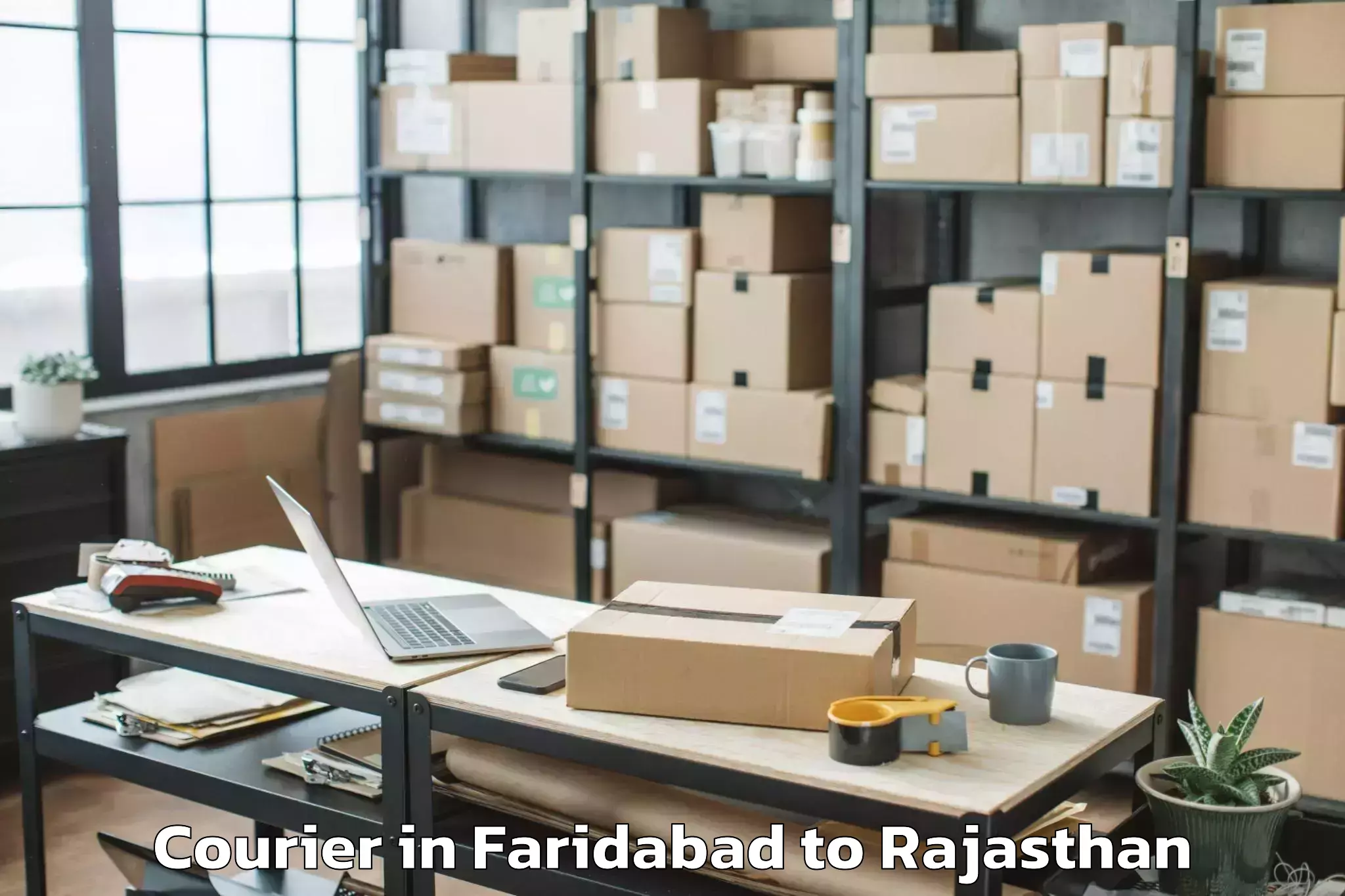 Top Faridabad to Vijainagar Courier Available